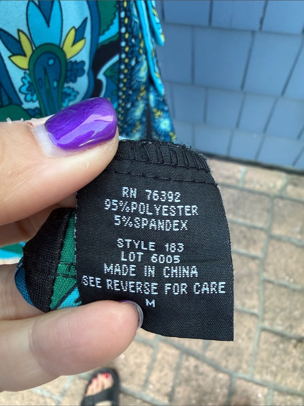 Snap Turquoise and Black Printed Maxi Dress medium 70’s style blue retro