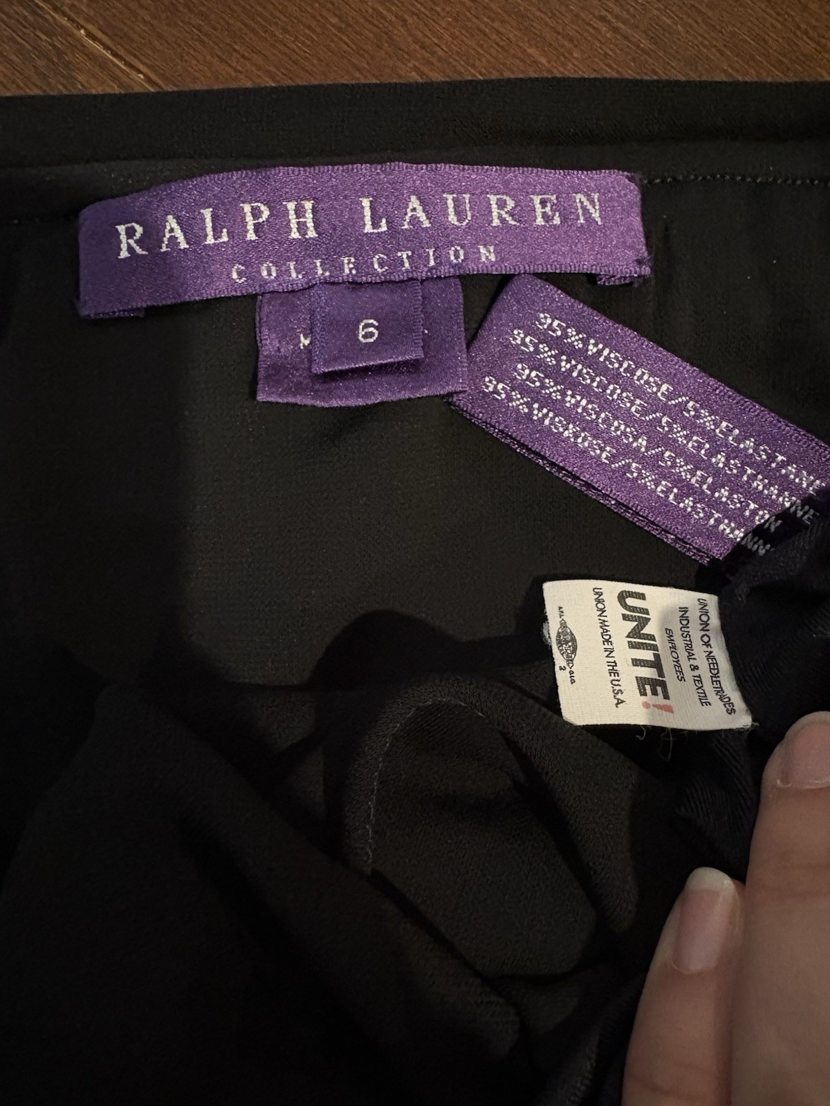 Ralph Lauren Collection Purple Label Black Silk Halter Backless Evening Gown 6