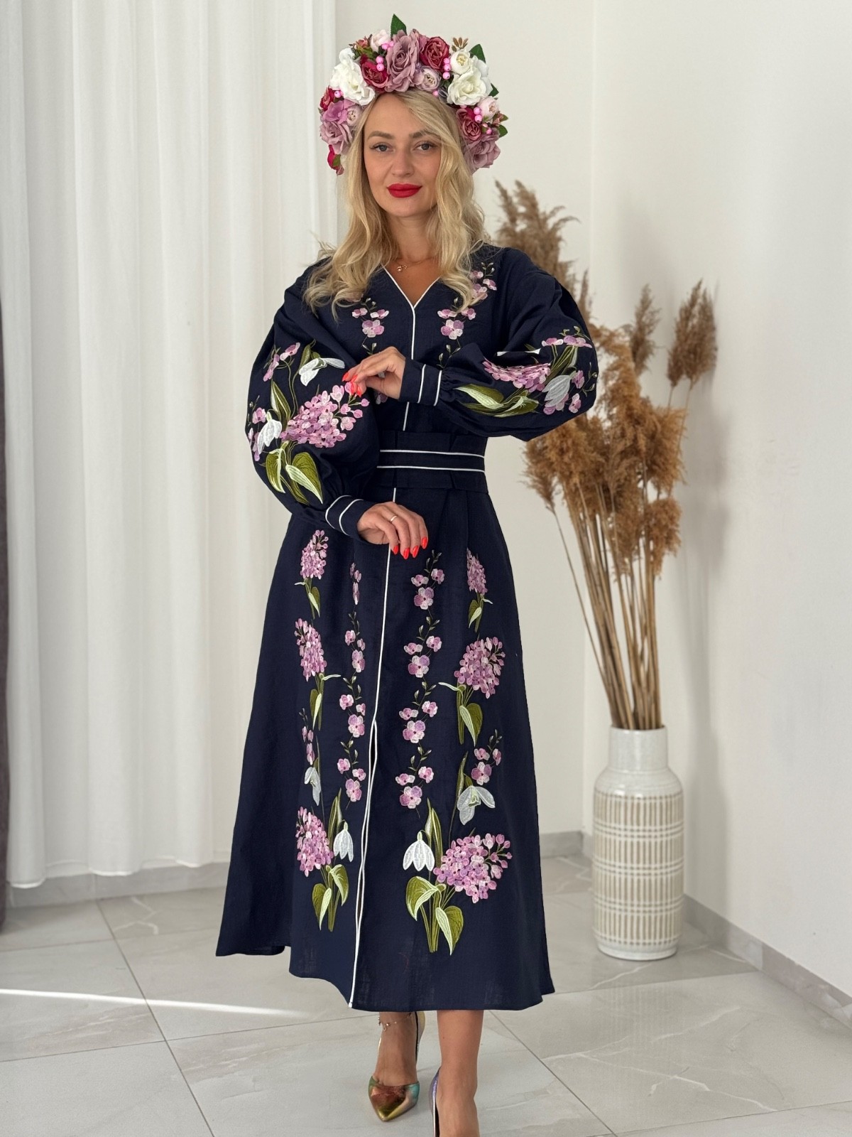 Ukraininan national embroidered dress Vyshyvanka