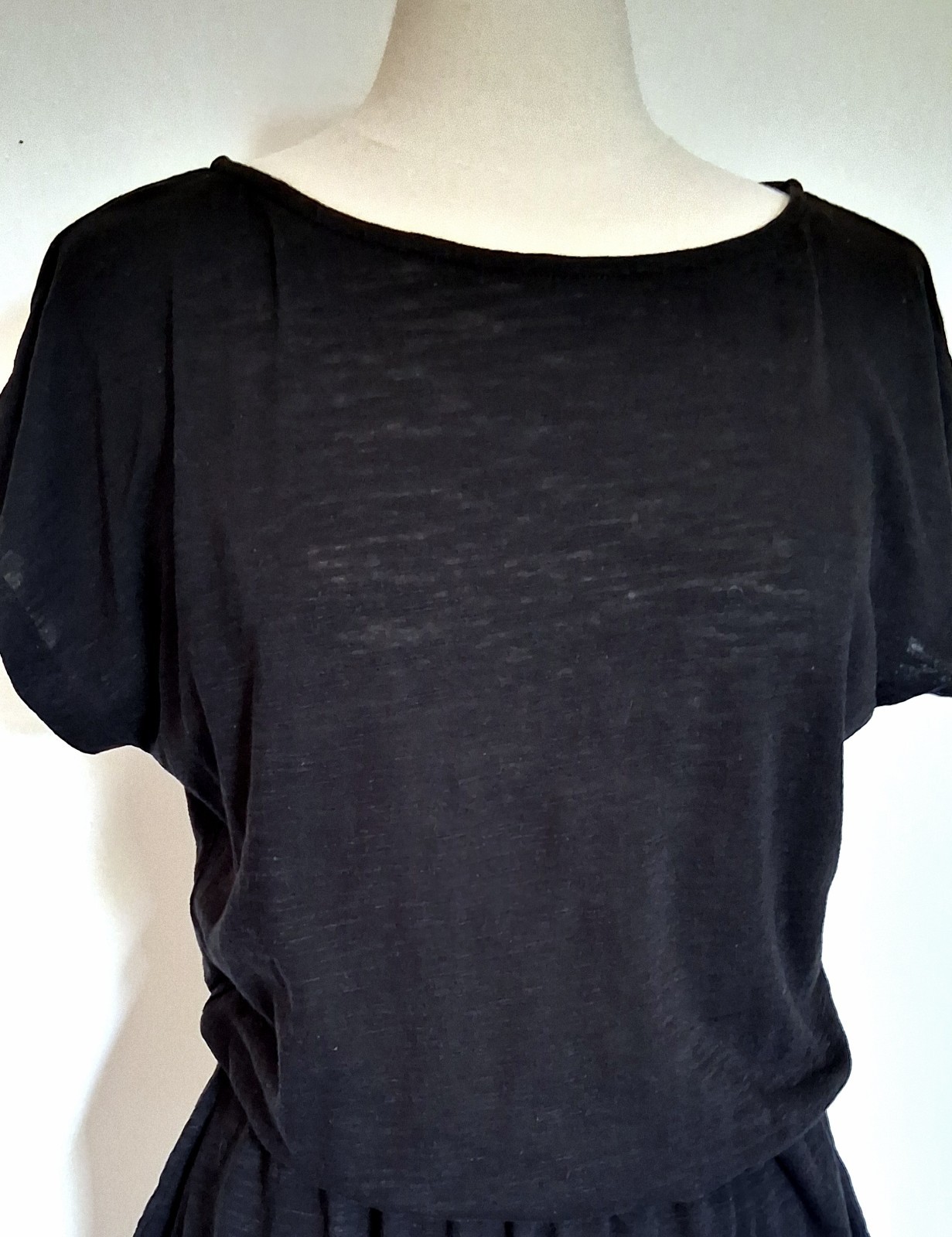 Nordstrom Rack Black Slip On Lightweight T Shirt Dress W/ Pockets Medium