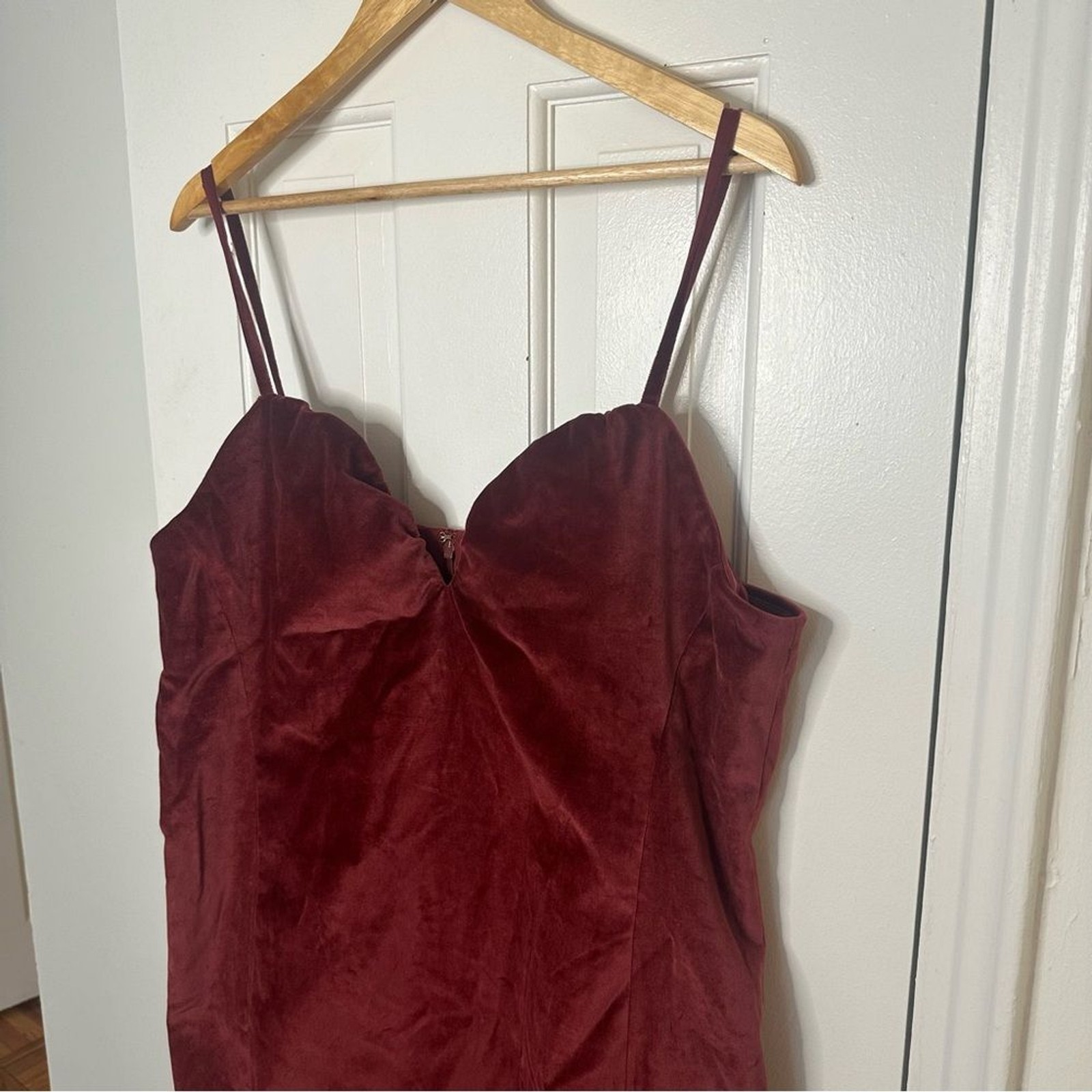 MICHAEL KORS Burgundy Velour Mini Dress Holiday Dark Romantic Sexy Cocktail 16