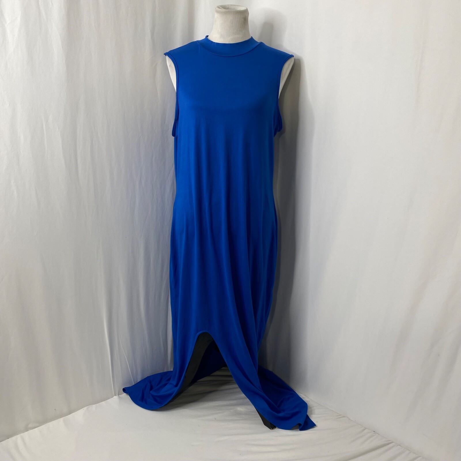 Absolutely Love It Dress Womens Size 2X Blue Light Weight Sleeveless