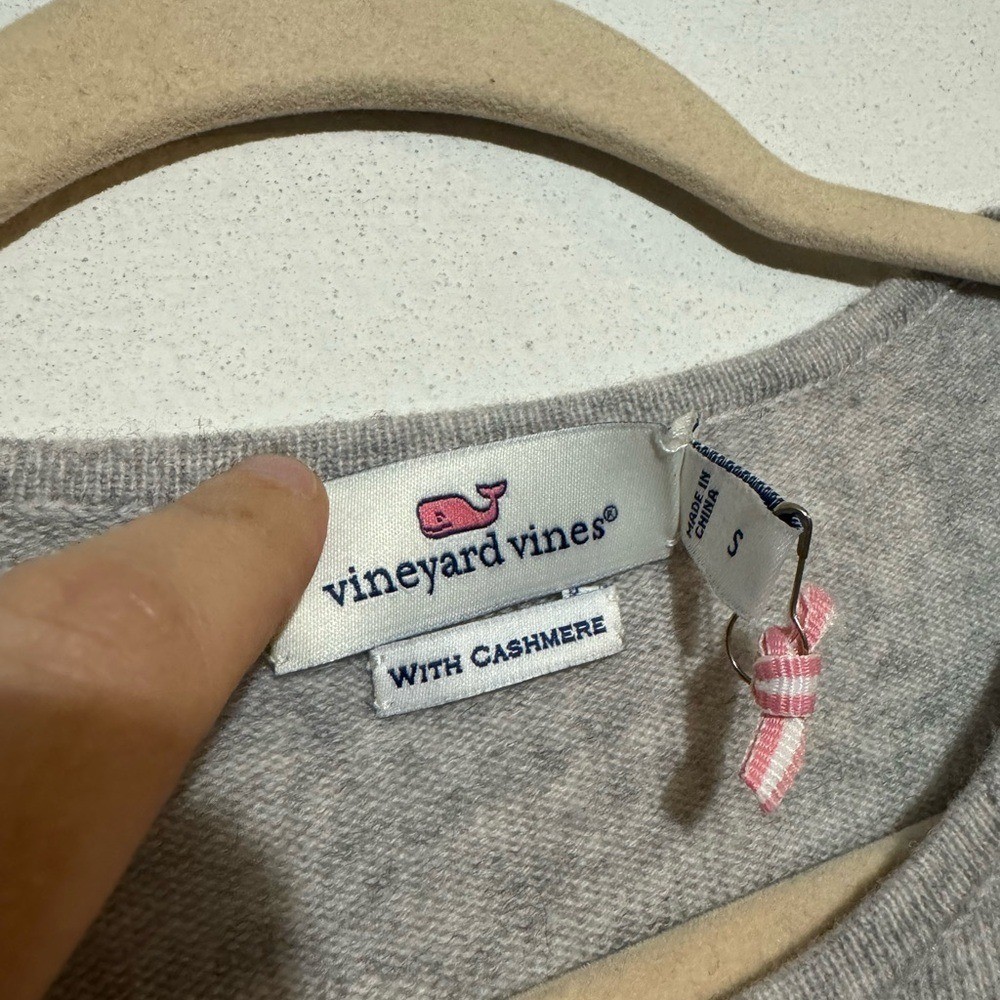 Vineyard Vines NWOT Light Gray Cashmere Wool Blend Sweater Dress Women’s Small