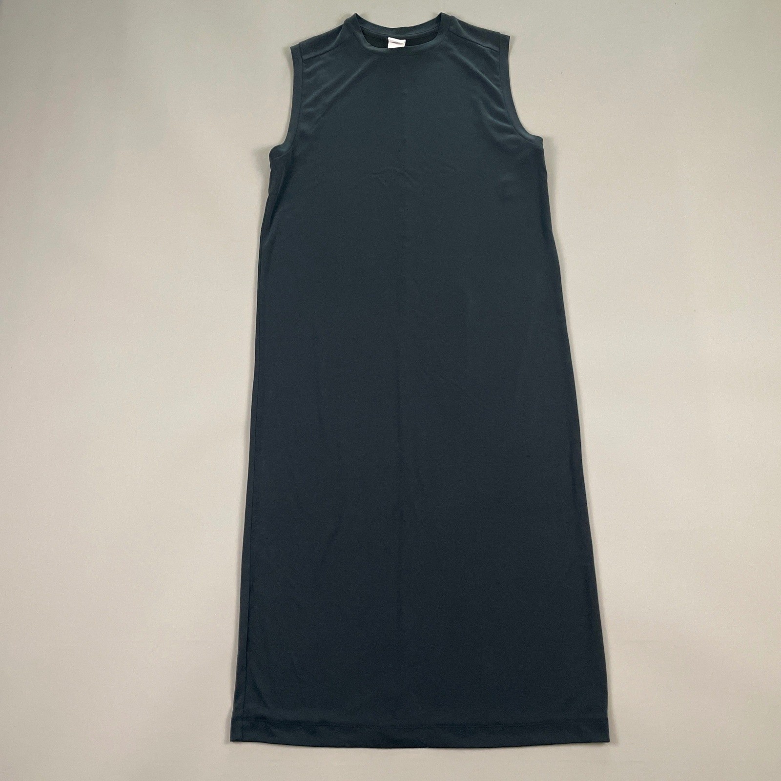 Lole Womens Sleeveless Modal Blend Midi Dress Charcoal Gray Athleisure Casual M