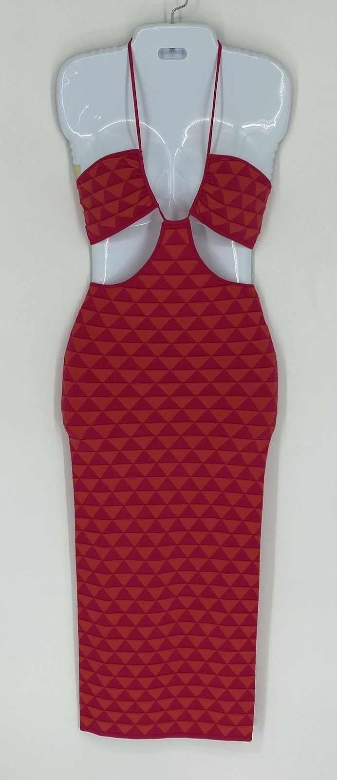 Solid & Striped Women’s Kiana Dress Plaited Texture Size XS Pink/Coral NWT