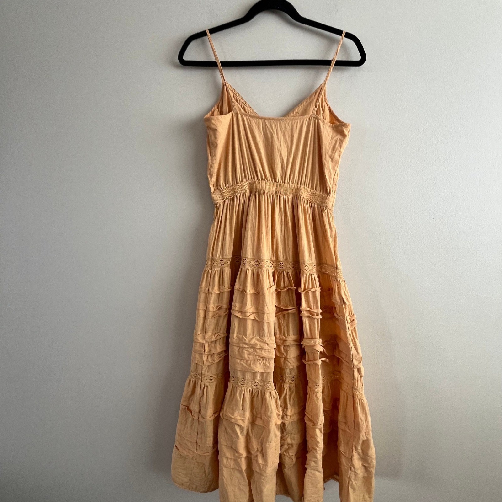 Aritzia Little Moon Marigold Tiered Lace Sundress Boho Midi Size S
