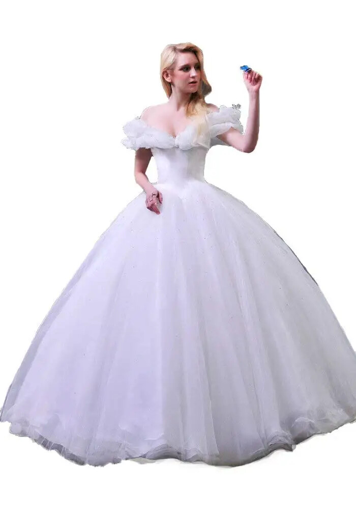 Ball Gown Princess Cinderella Butterfly Off the Shoulder Ball Gown Prom Dresses