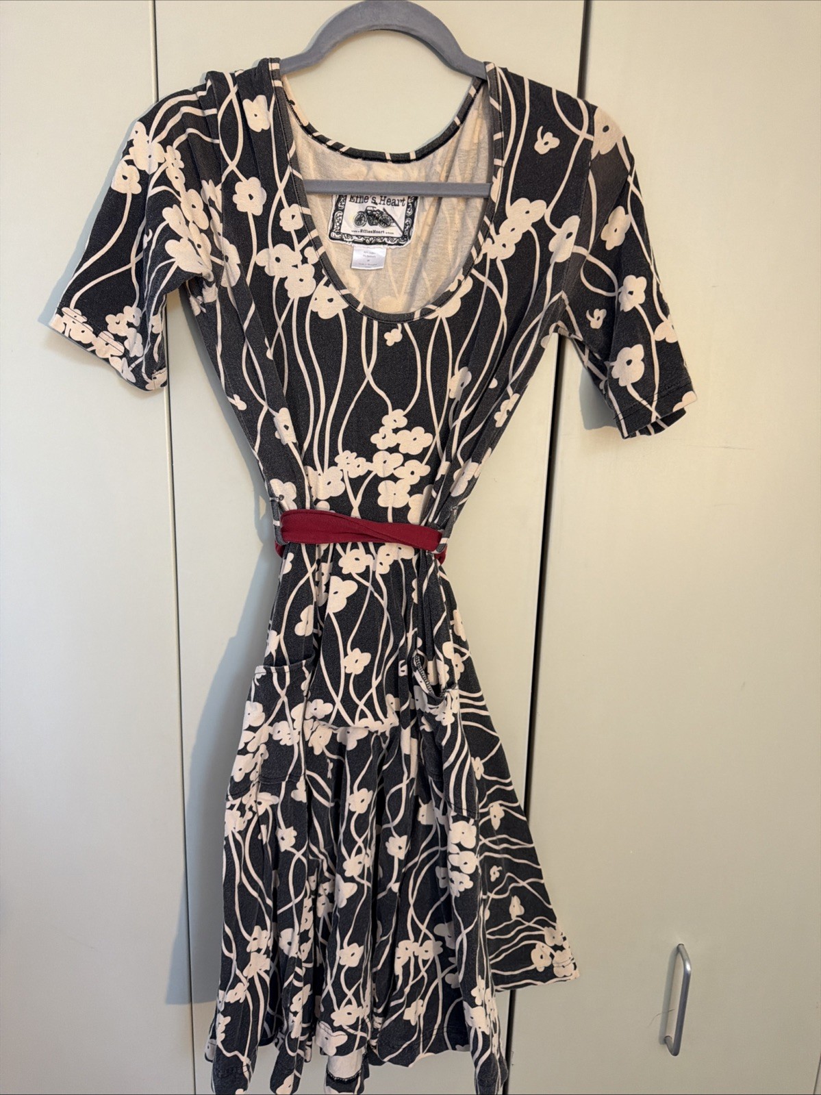 Effie’s Heart Hedy Magnolia Floral Print Pinup Retro Dress Size Medium