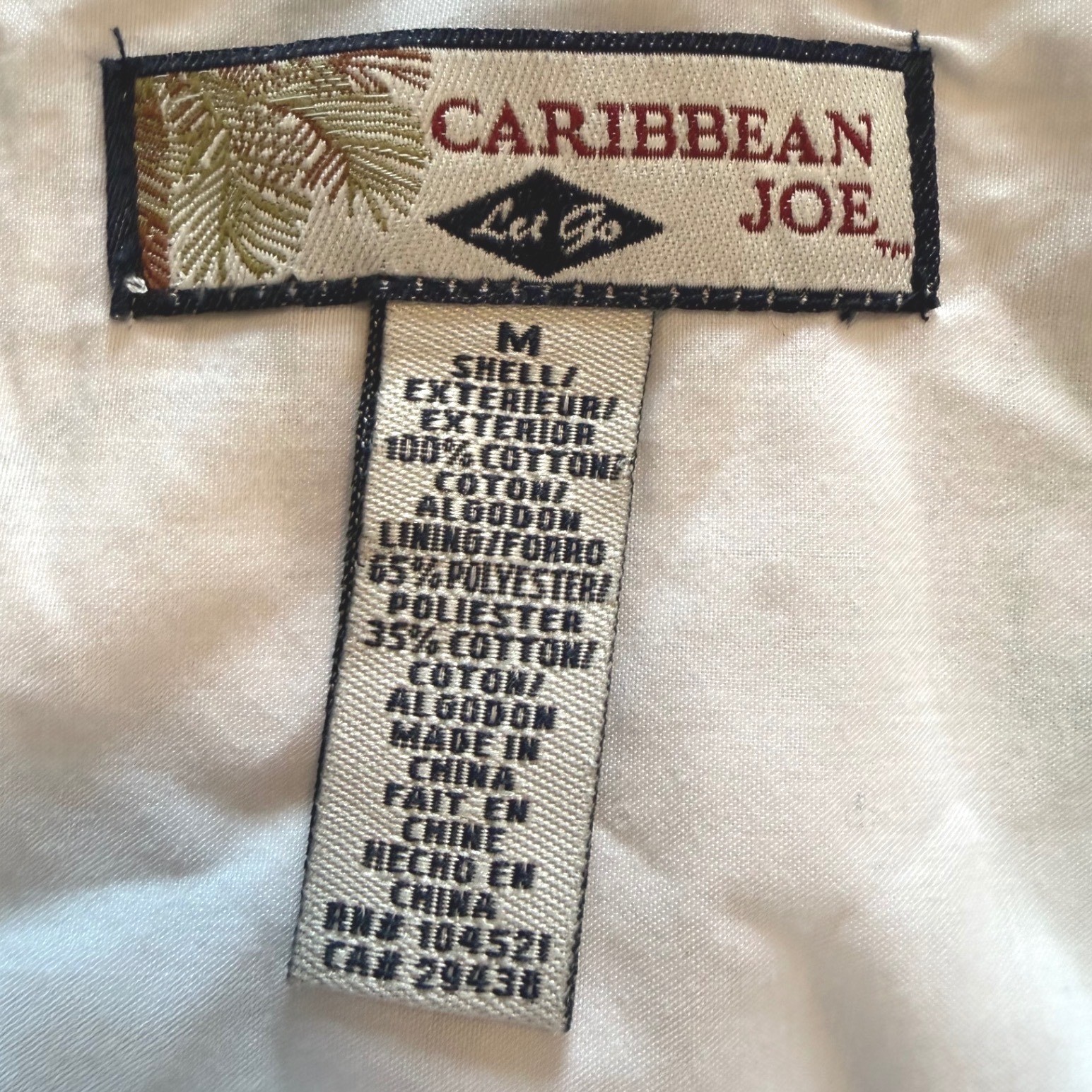 Caribbean Joe Womens Blue Green Tropical Floral Cotton Fit Flare Dress Size M