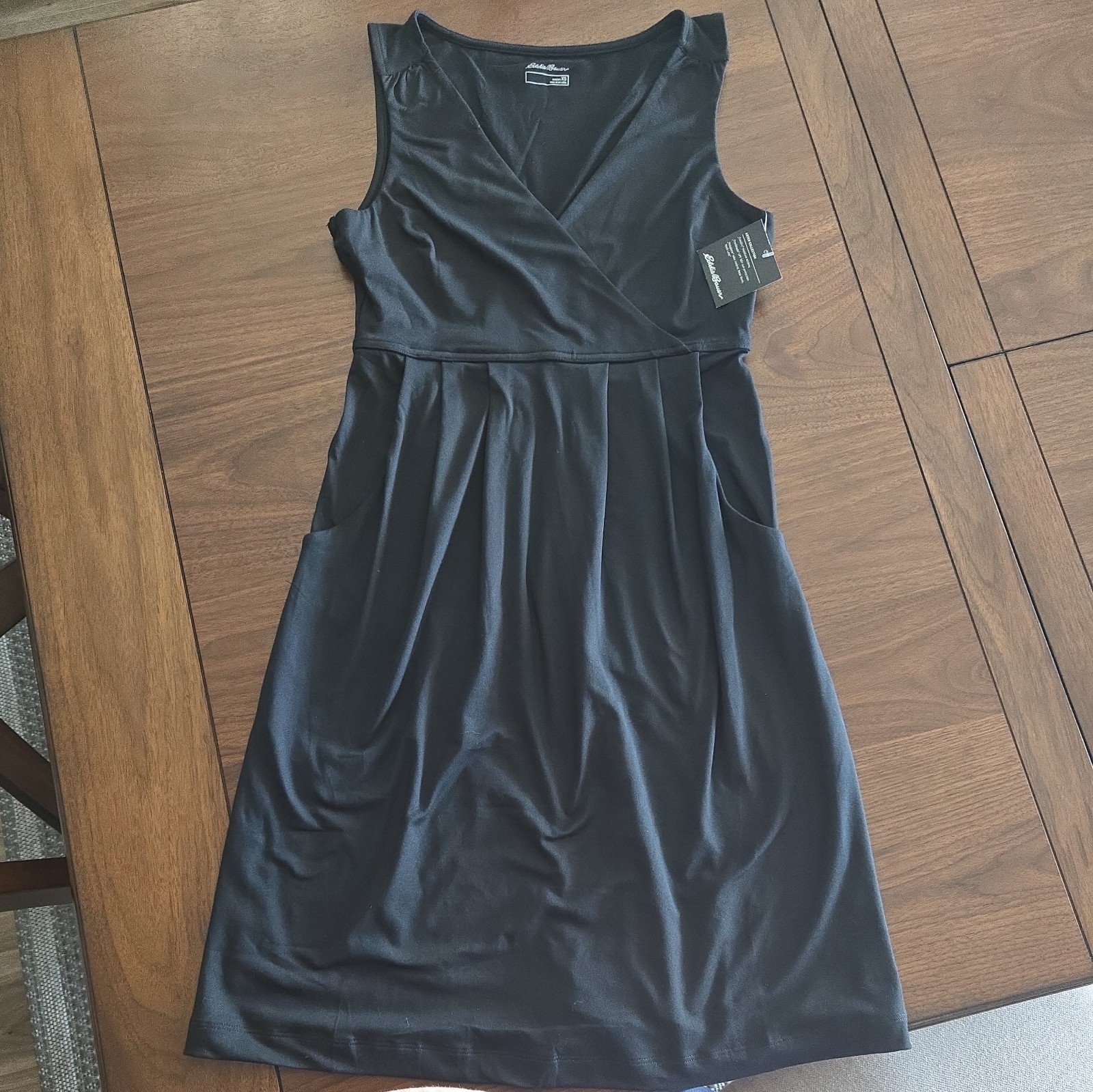 Eddie Bauer Aster Collection Dress Womens XS Black Sleeveless NWT