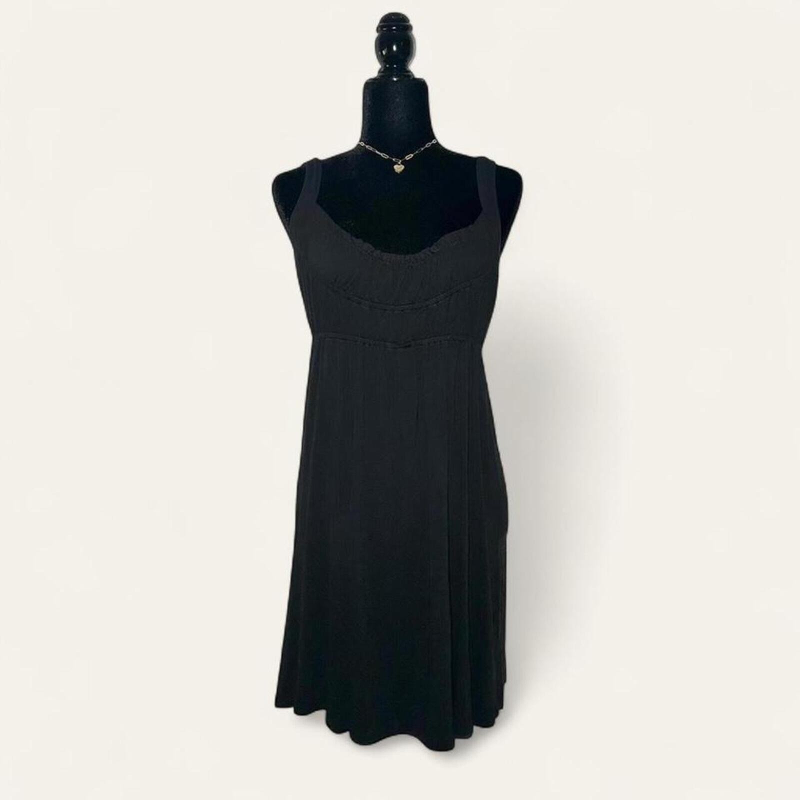 Guess Black Stretch Mini Dress Y2K Bodycon Indie Sleaze Size M