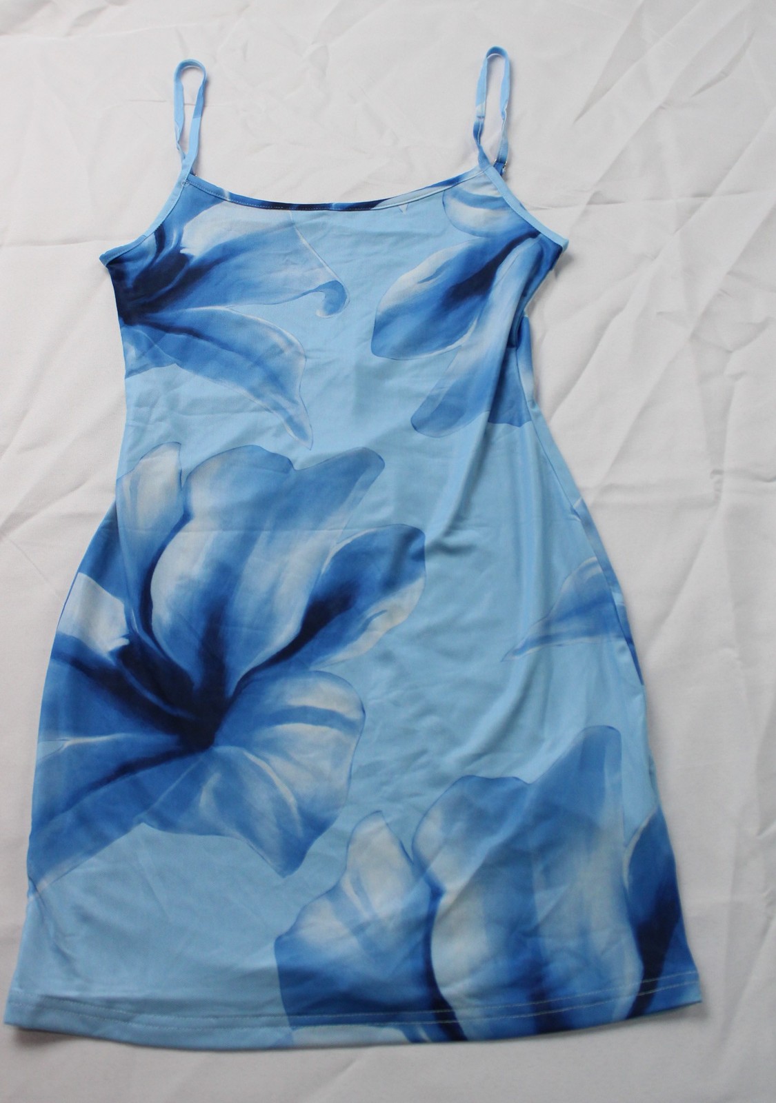 Ava & Ever Women’s Adjustable Floral Bodycon Alani Dress JT8 Blue Size 10 NWT