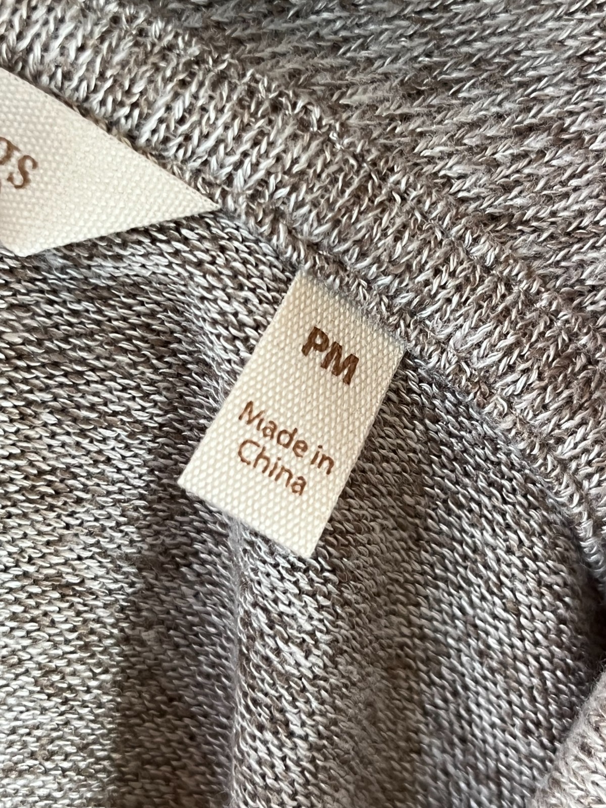 Soft Surroundings Cowl Neck Long Knit Dress NWOT Women’s Size PM Beige Heather