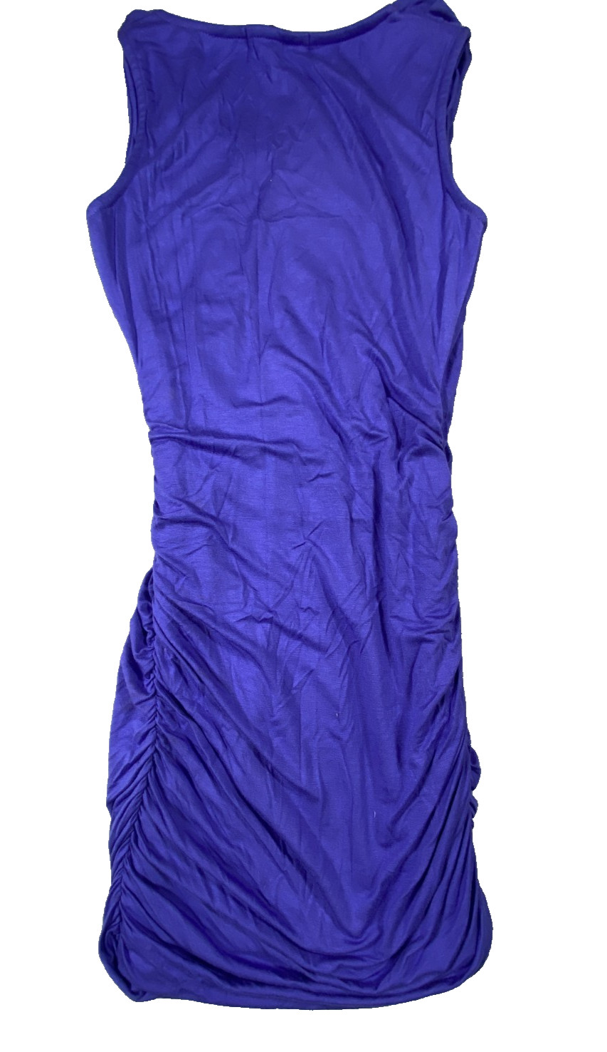 Casual Couture by Green Envelope Bodycon Dress Womens S Blue Ruched USA Made NWT