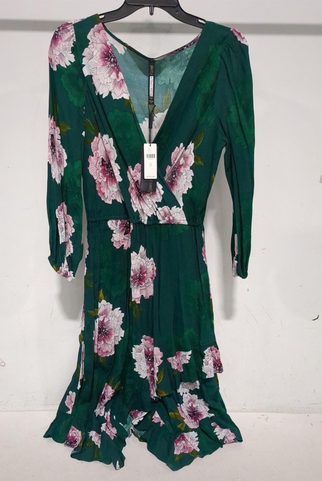 Anthropologie Plenty by Tracy Reese Aleah Floral Ruffle Dress Size Small $158