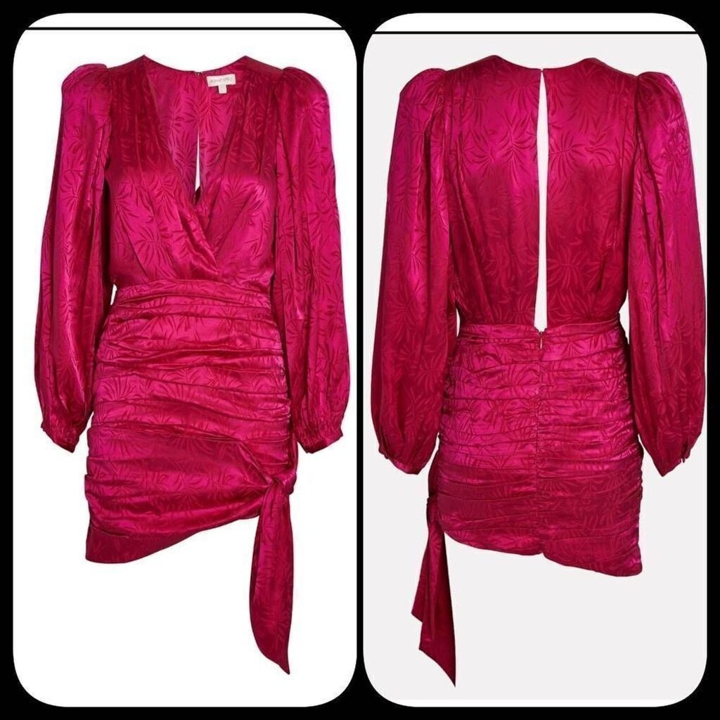 Ronny Kobo Giorgia Ruched Jacquard Mini Dress