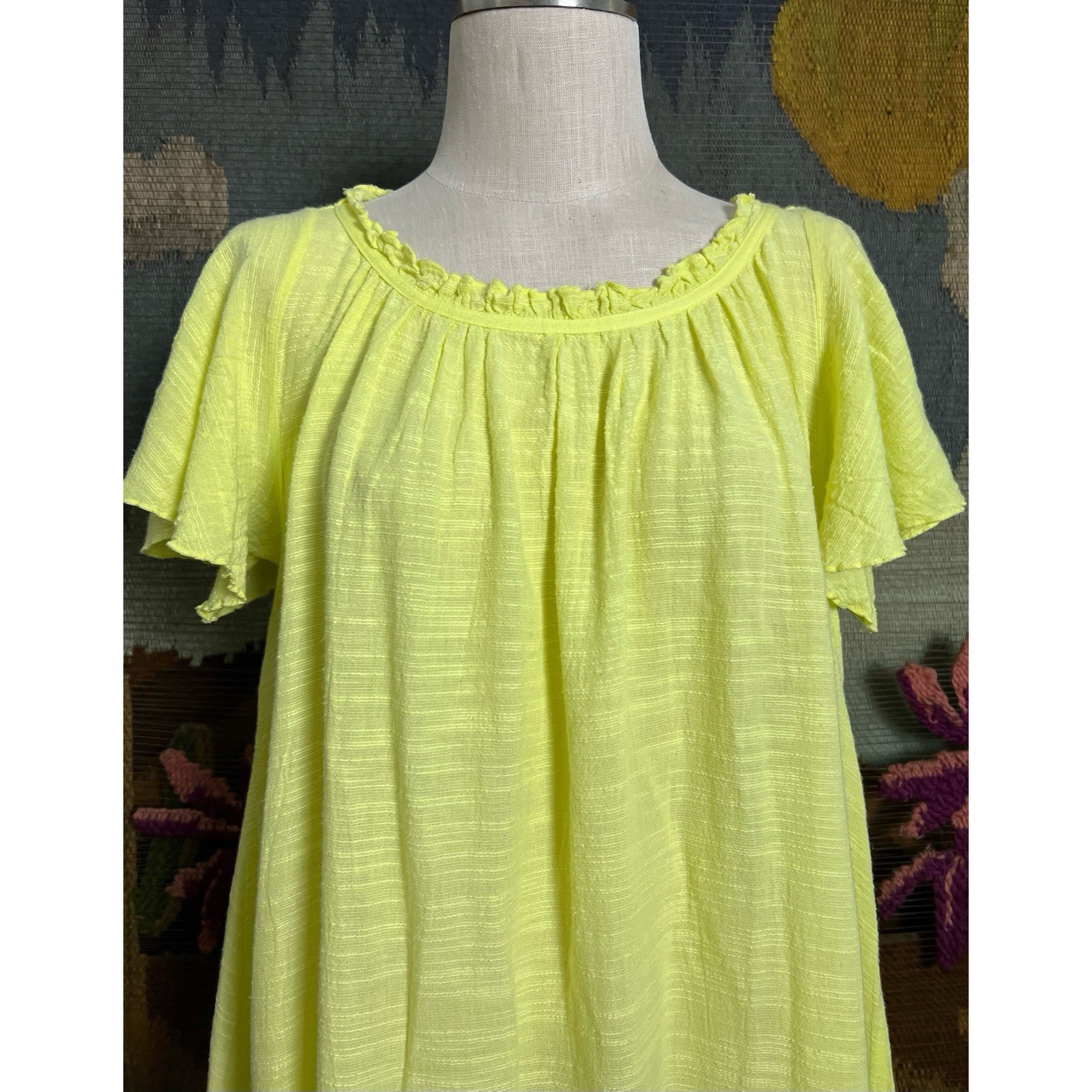 Devotion Twins High Low Neon Lime Maxi Dress S