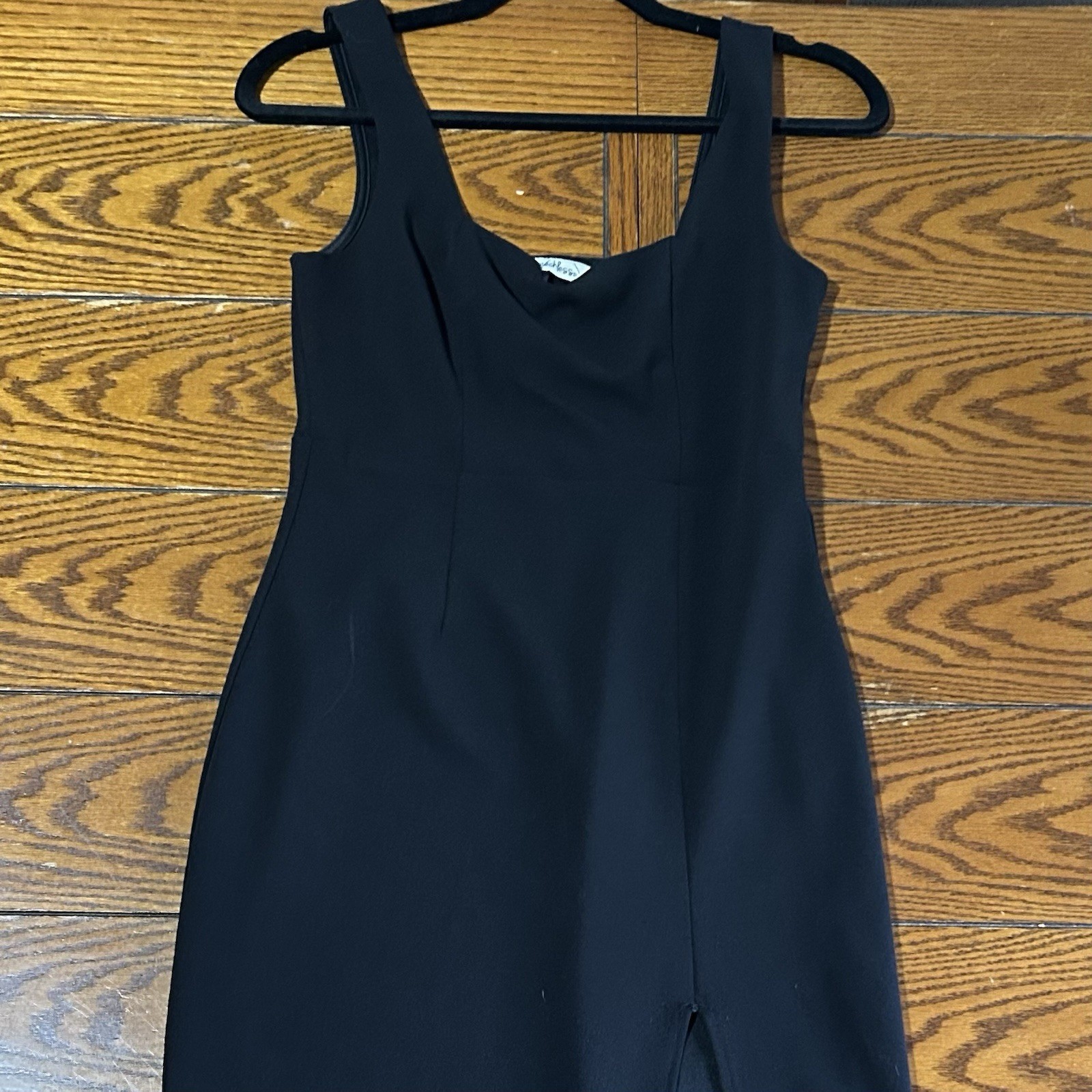 Speechless Little Black Dress Sleeveless Front Leg Slit Size S