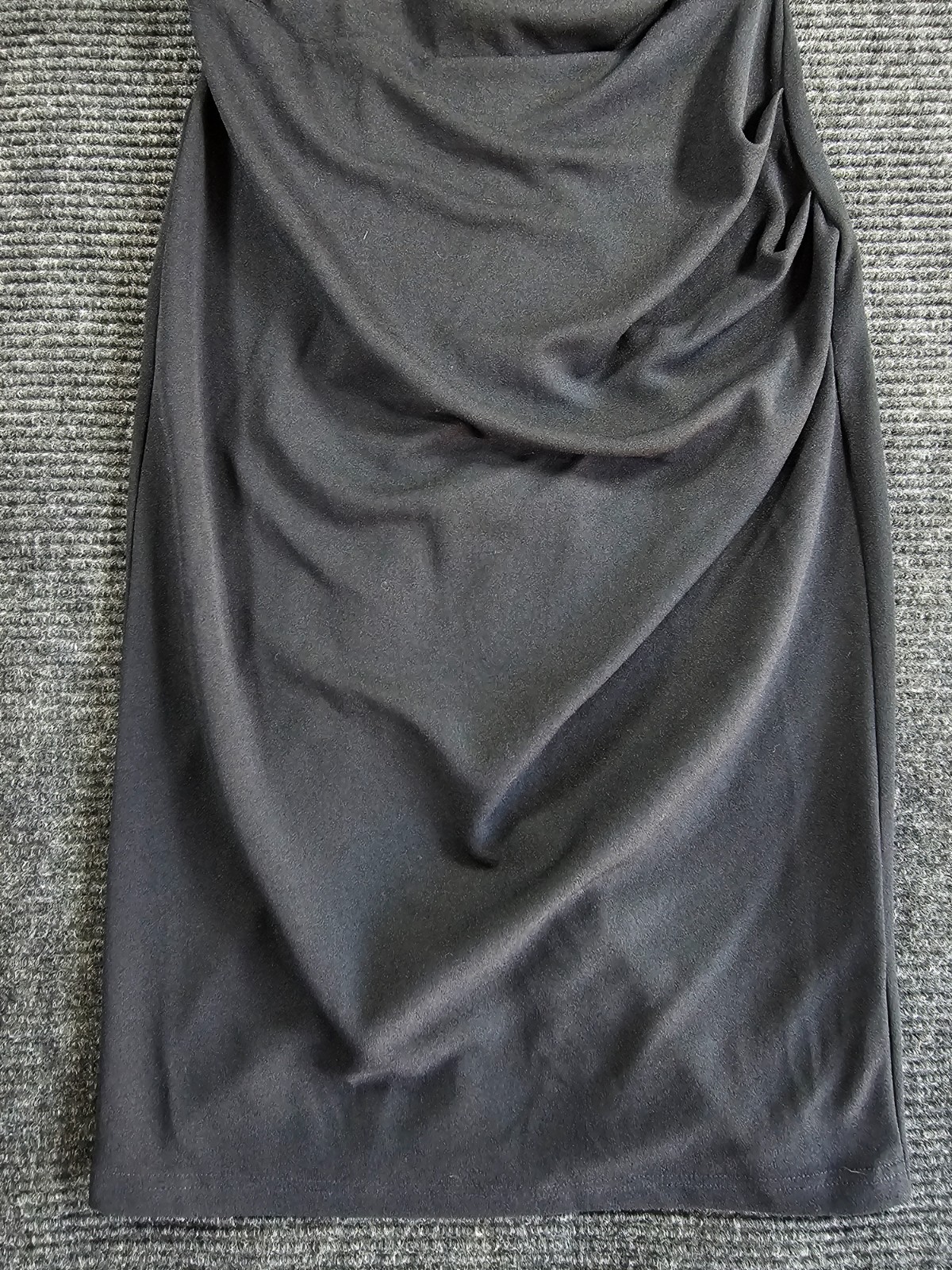 Miusol Sheath Dress Womens Small Black Stretch Sleeveless Slit Back Zip Cocktail