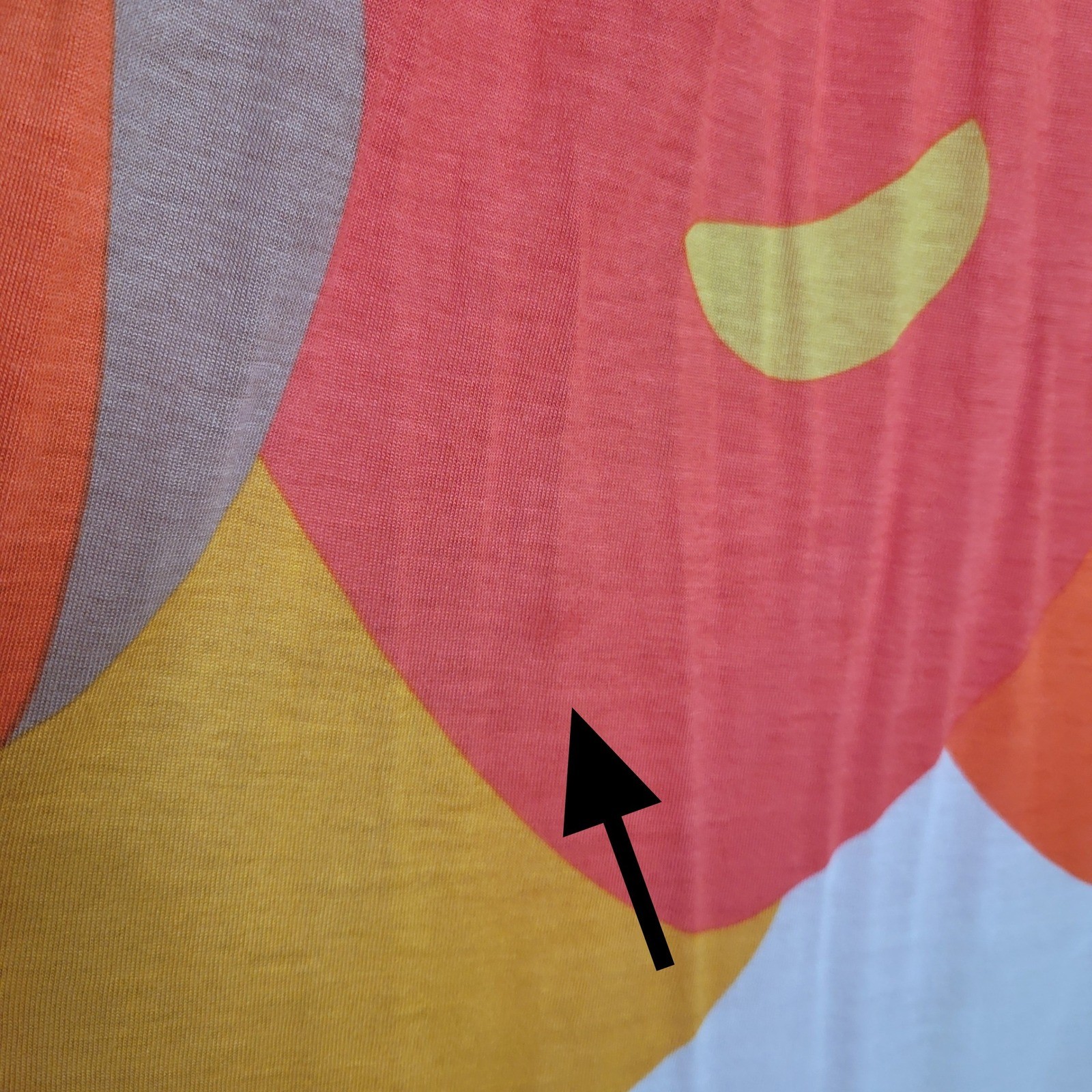 Mossimo Abstract Geometric Shift Dress Size L Orange Yellow Tan Retro Mod Funky