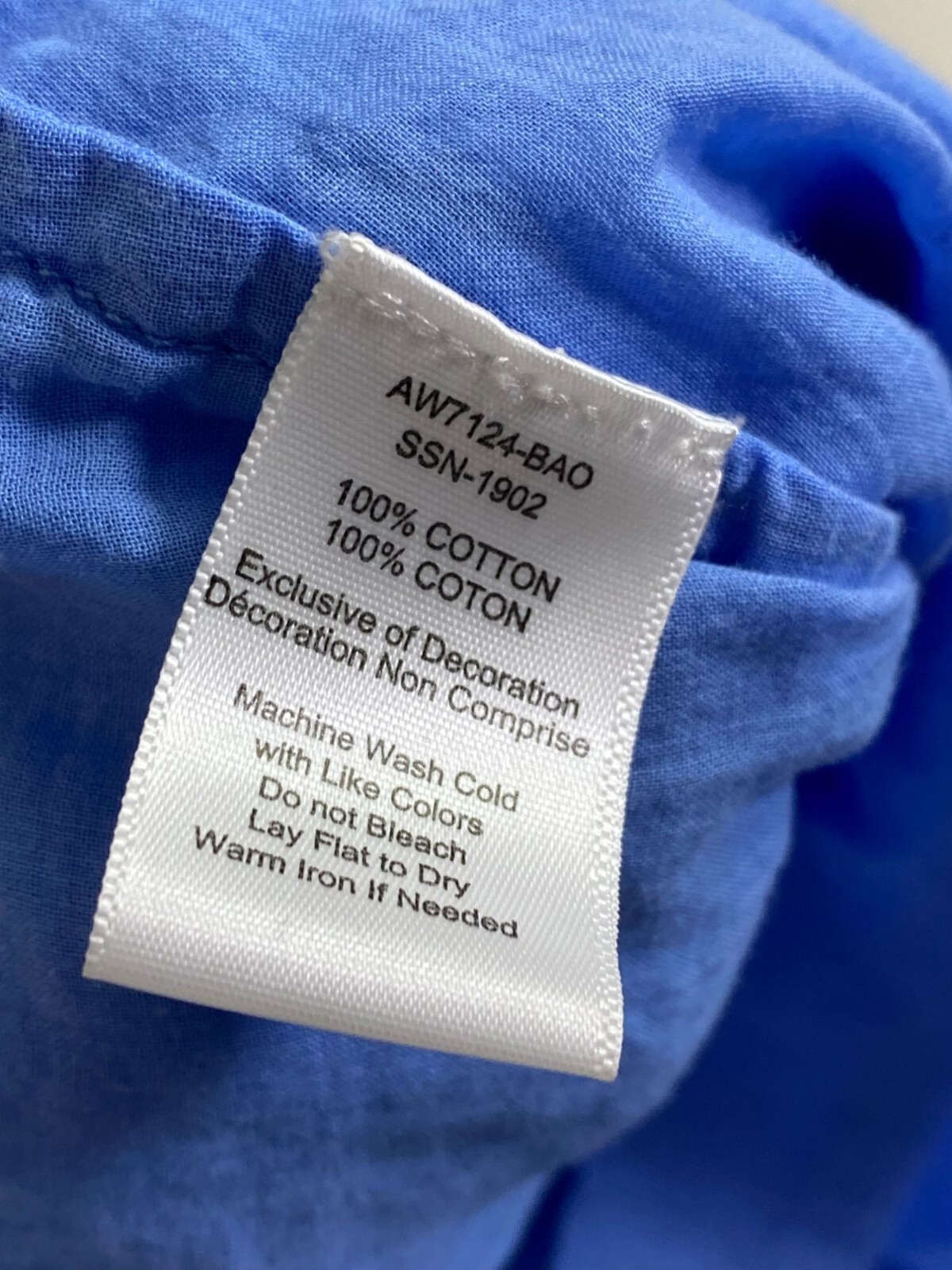 ATM Anthony Thomas Melillo Blue V-Neck Dress size Medium Lightweight 3/4 Sleeve