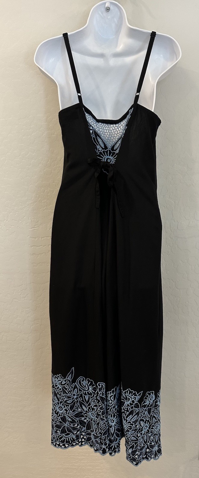 Y2K Button Down Embroidered Lace Bohemian Dress 90’s Western