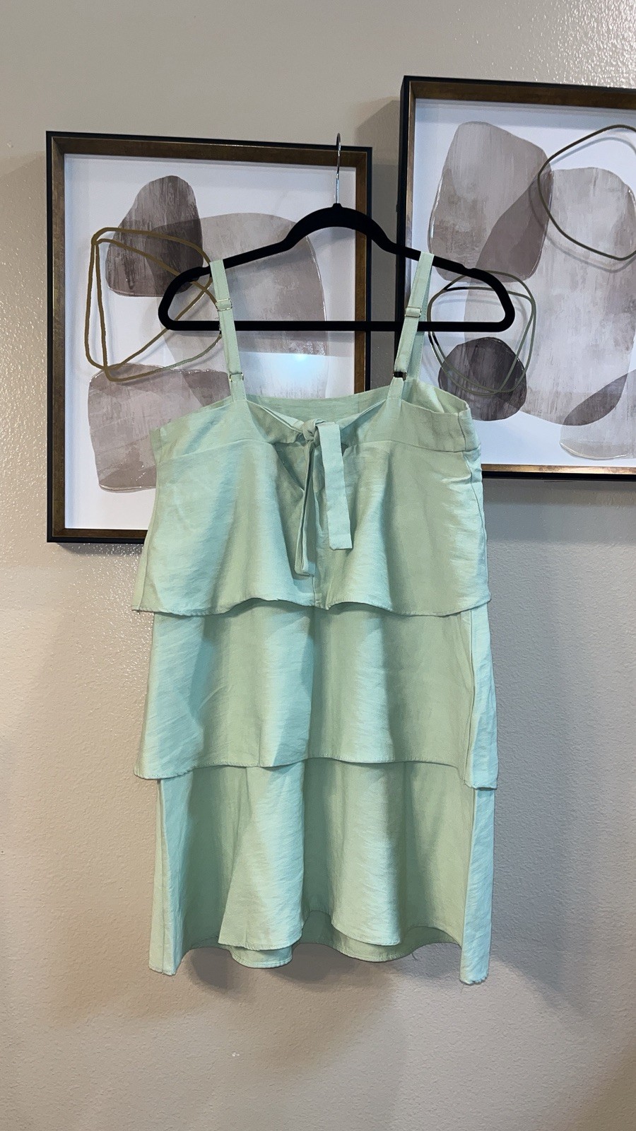 Mushuk Modas (Brasil) mint green tiered dress Size Medium