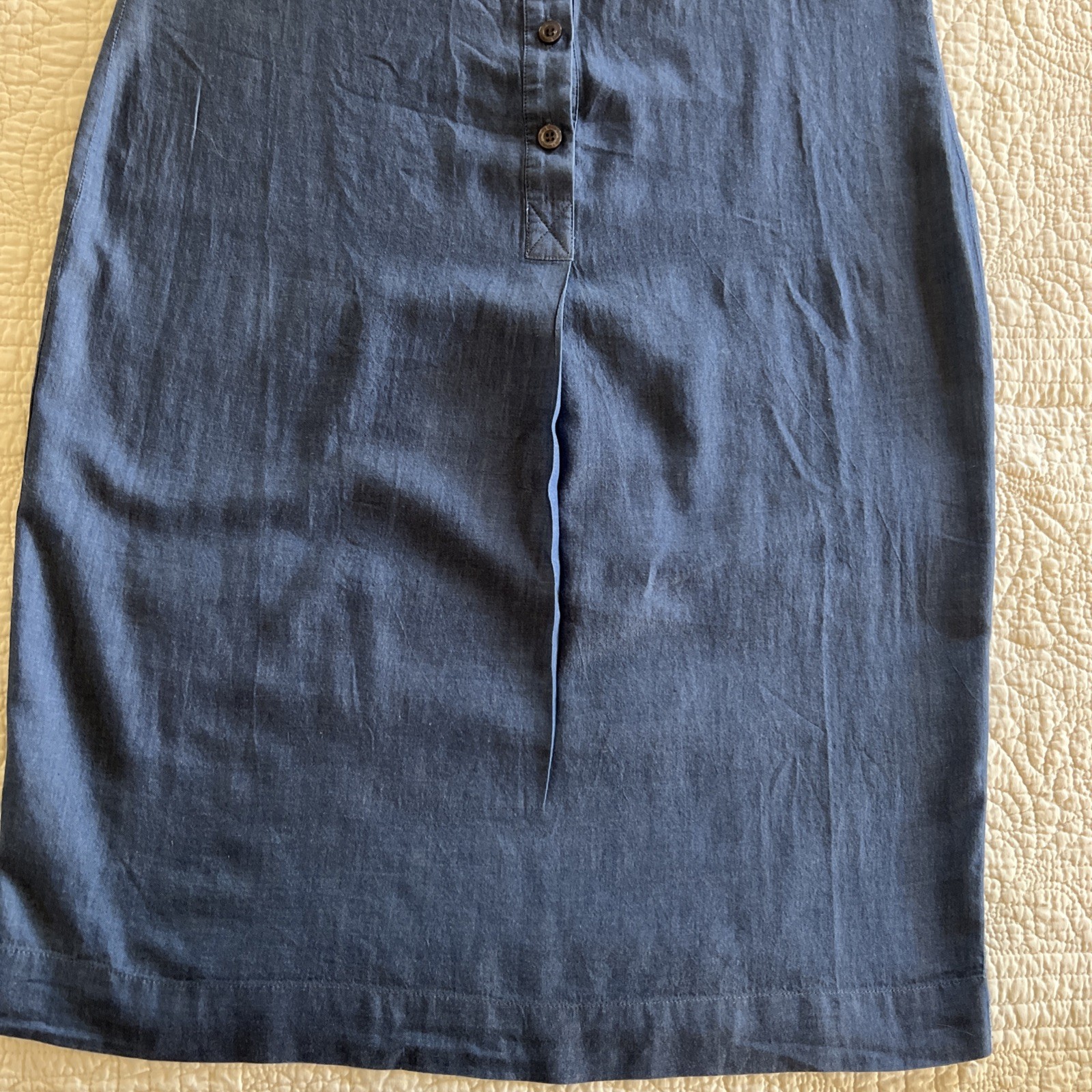 Calvin Klein Lightweight Denim Shift Dress Extra Small