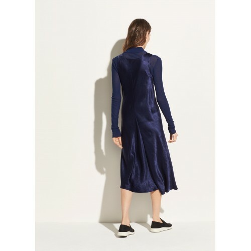 E037 NWT VINCE BIAS CUT SLEEVELESS MIDI WOMEN DRESS SIZE XS, S, M, L $295