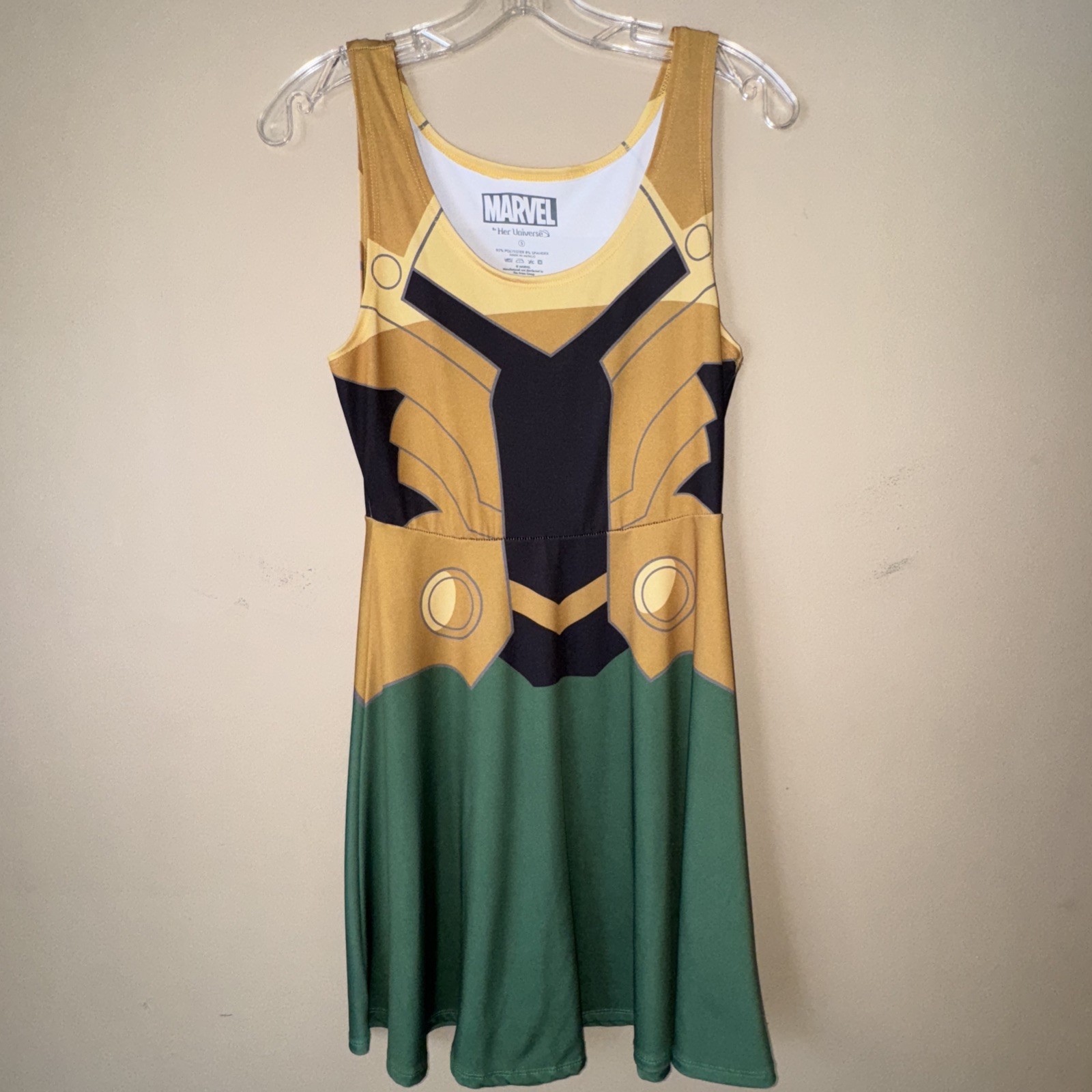 Marvel Her Universe Loki Skater Dress Cosplay Costume Women’s Small