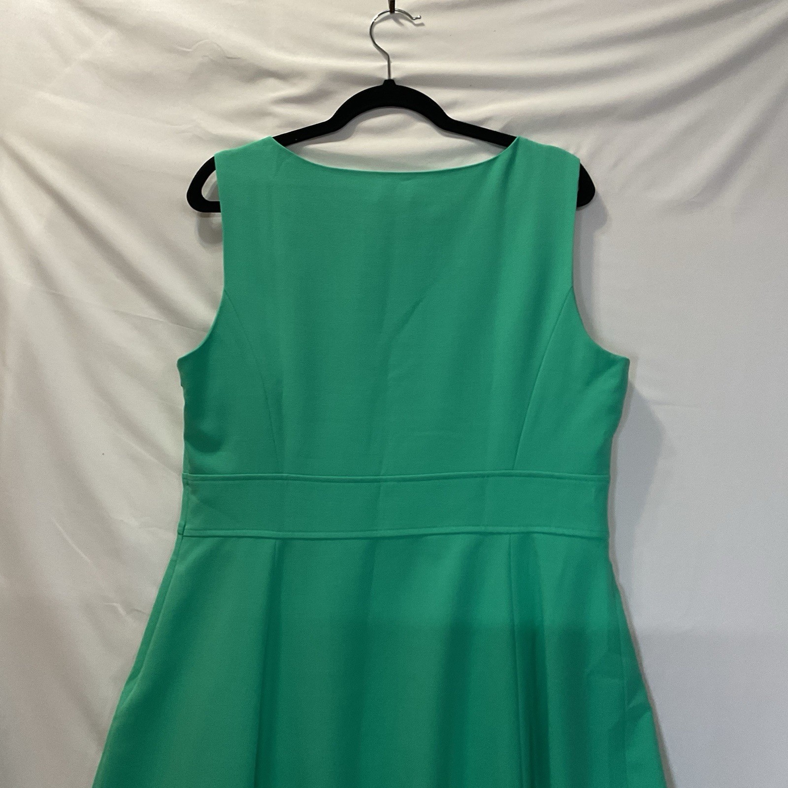 Evan Picone Black Label Spring Green Women’s Sleeveless Fit & Flare Dress Sz 14