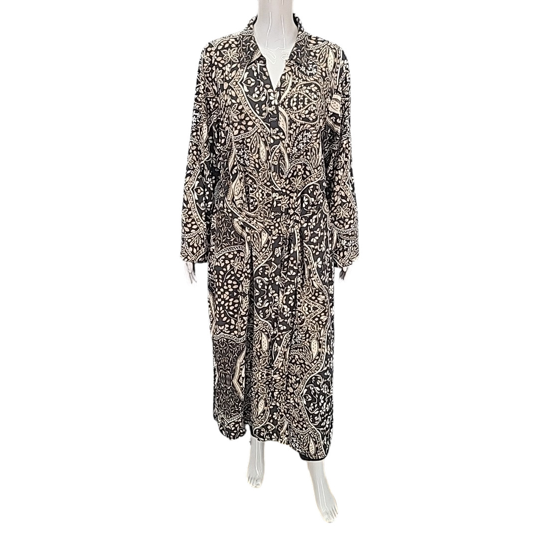 Canyon Retreat Womens Dress X-Large Petite Size Printed Button Dress w Pockets