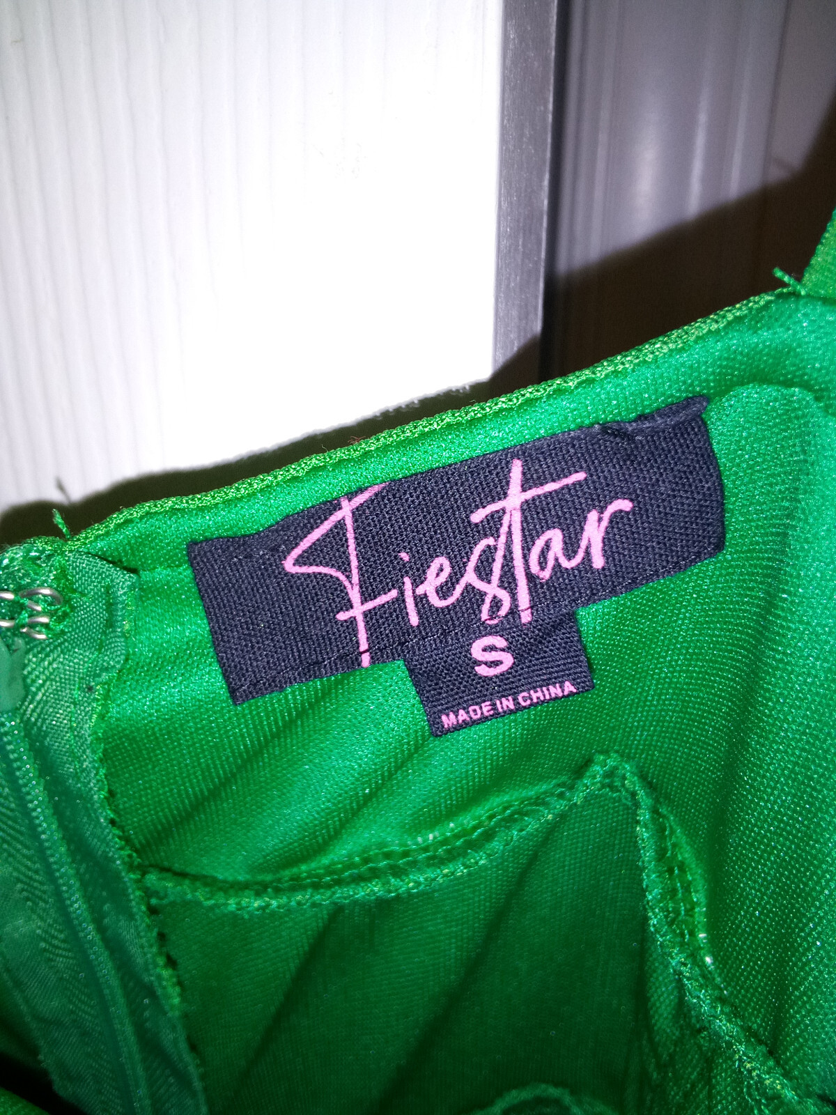 Fiestar Green Spaghetti Strap Coctail Party Dress – Size Woman’s Small