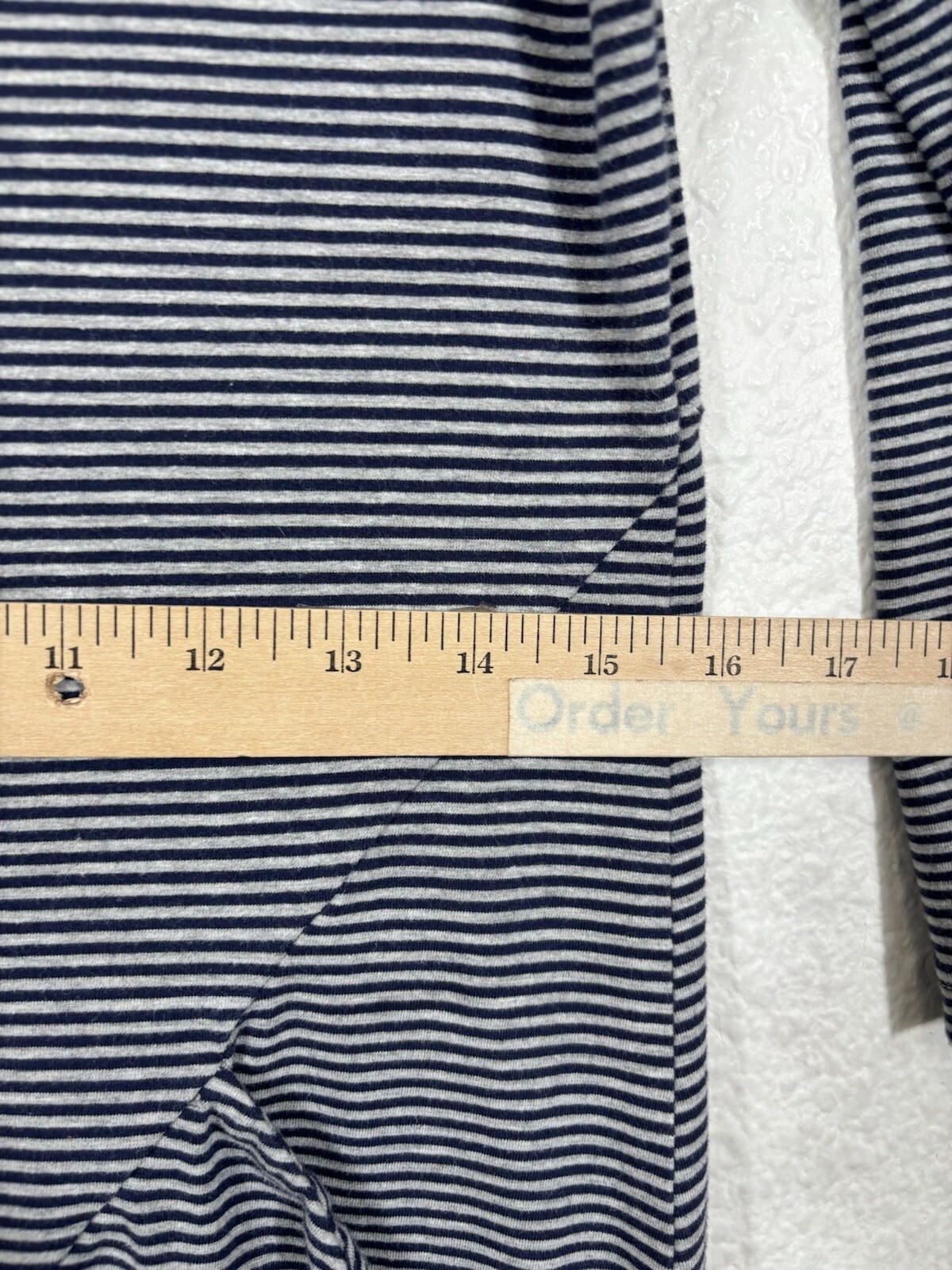Betabrand Athletic Dress Size L Striped Ruched Sides Cotton Blend Pockets