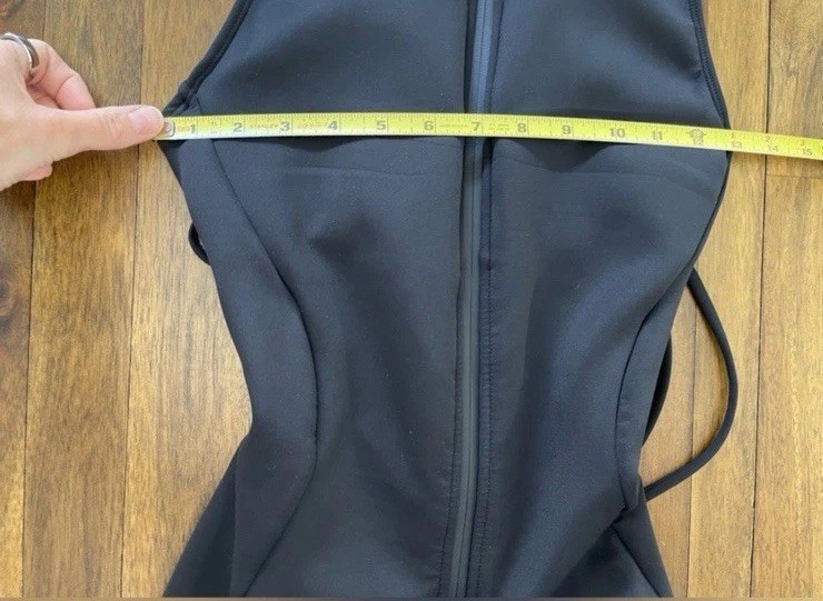 Ta3 Sleeveless Black Zip-Front Bodycon shapewear compression dress