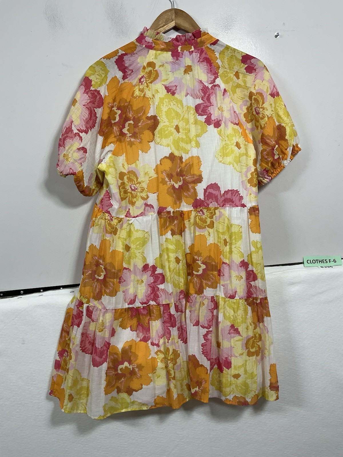 Womans ÇECE Pullover Boho Knee Length Sun Dress Large Multicolor