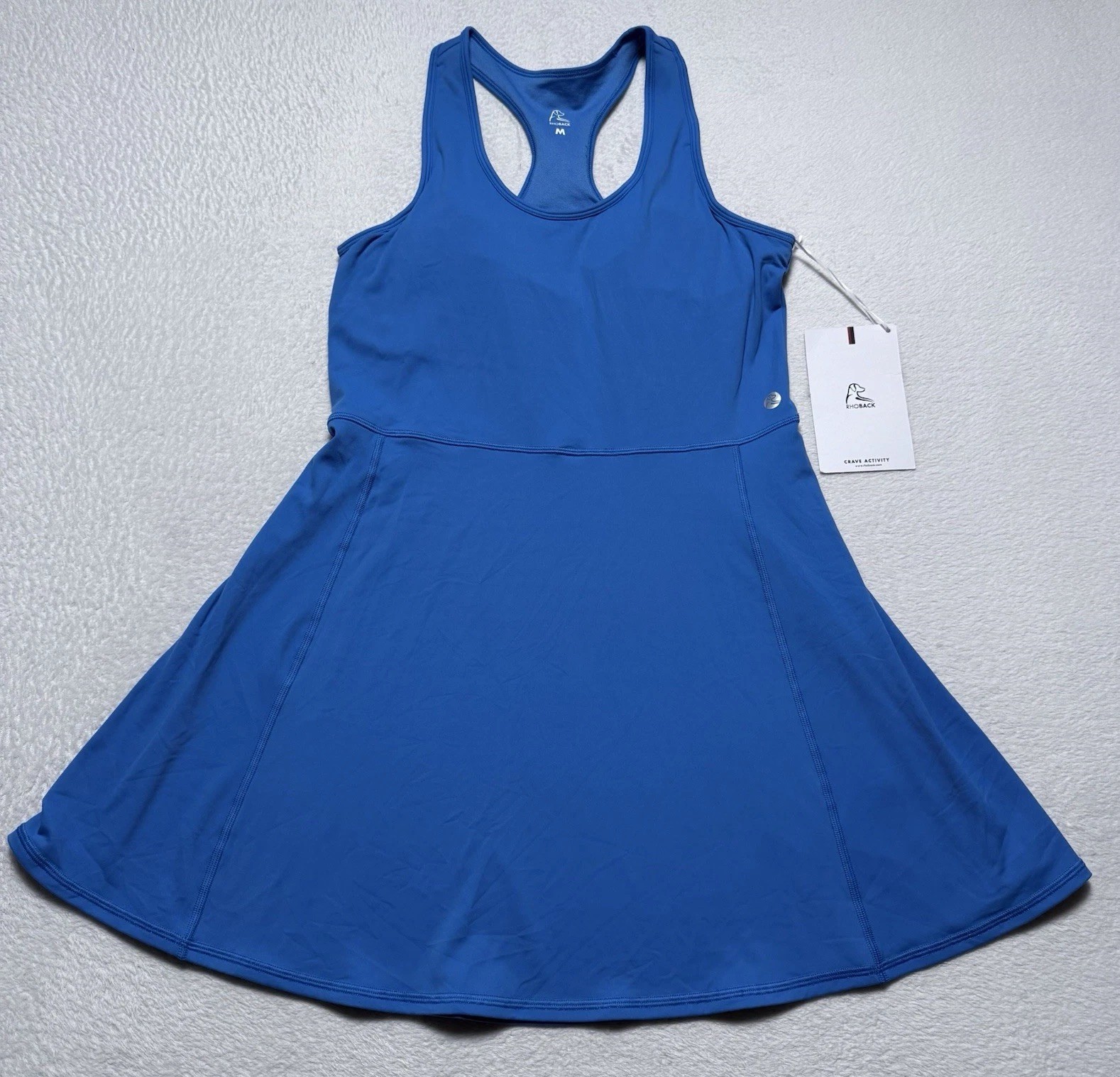 Rhoback Everyday Active Dress Women’s Medium Birdie Blue Tennis Golf New Tags