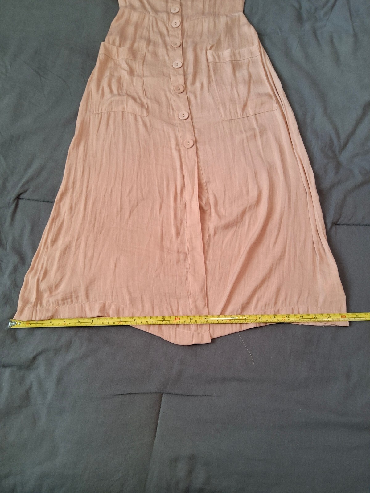 Blush Satin Tie Strap Wide Leg Jumpsuit Urban Outfitters S