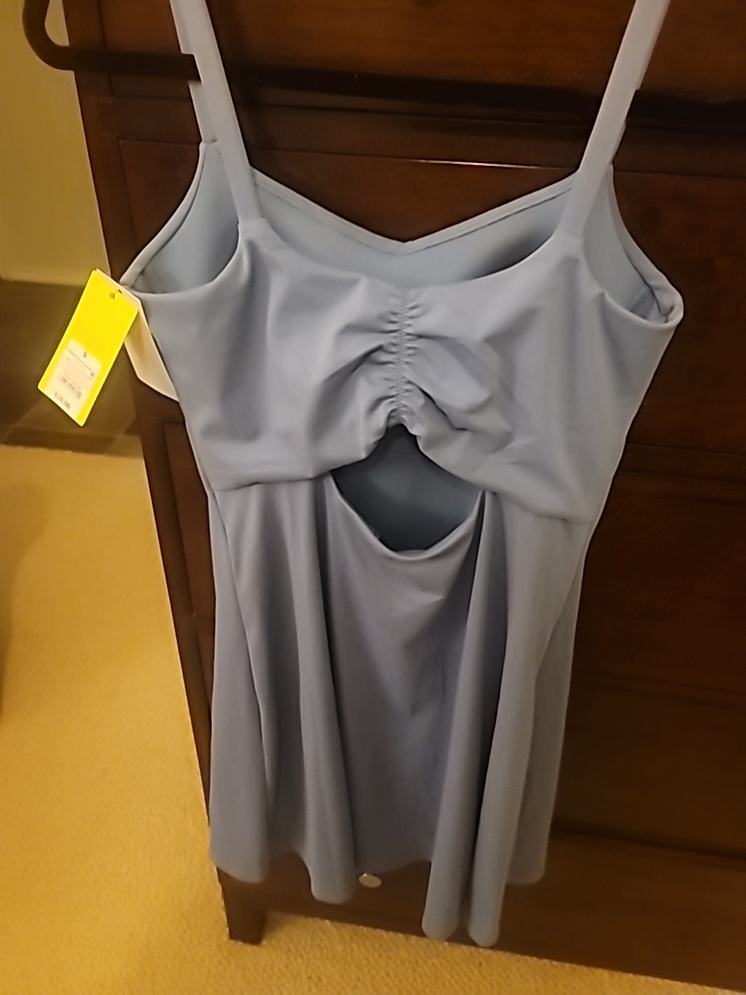NWT Blue All In Motion Active Dress With Built In Shelf Bra And Shorts Size Sm