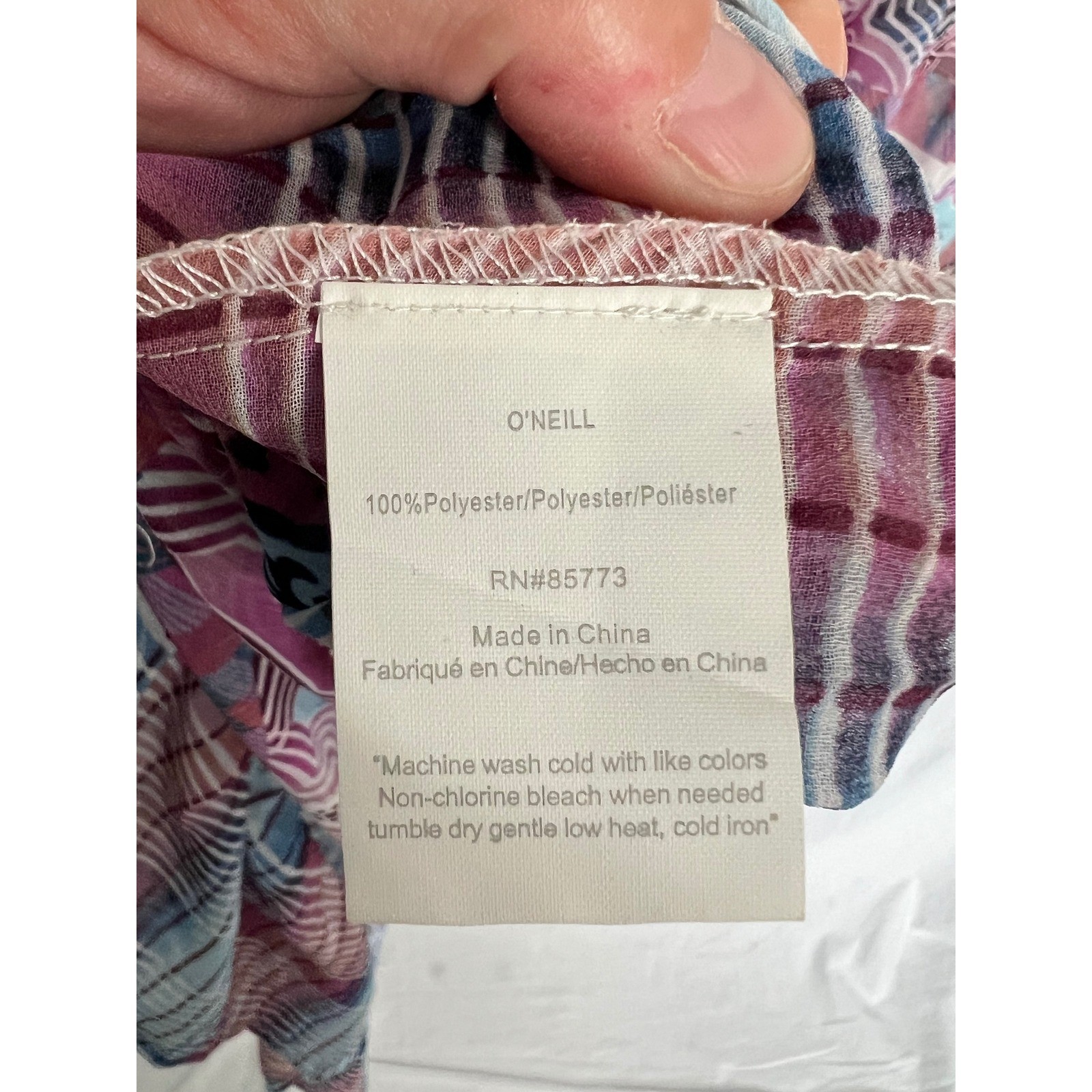 Anna Sui x O’Neill Cloudburst Purple Strappy Maxi Dress Sz M Boho Beach Festival