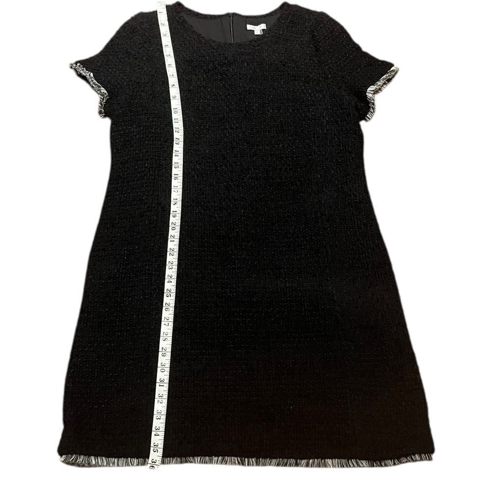 Tyler Boe Black Mini Dress with Black And White Trim, Size 12, NWT