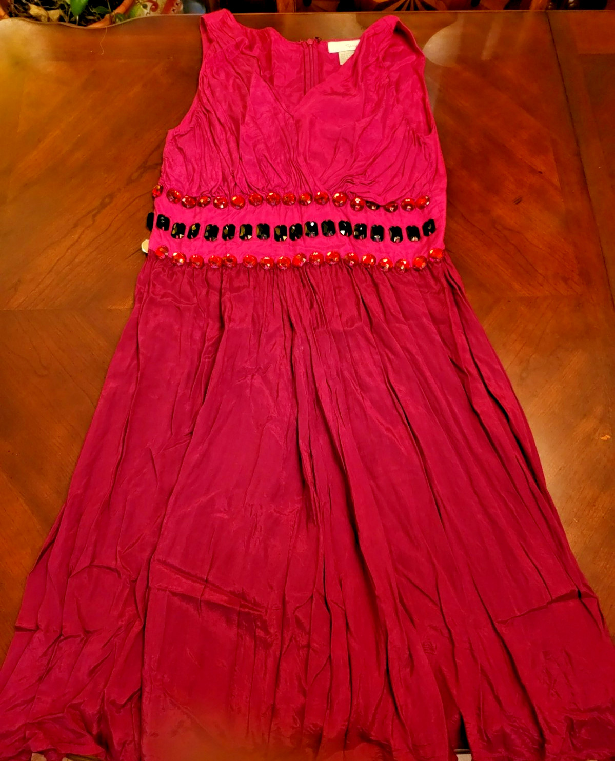 Rare! Spiegel Women’s Dress Size 10 Fuchsia and Burgundy