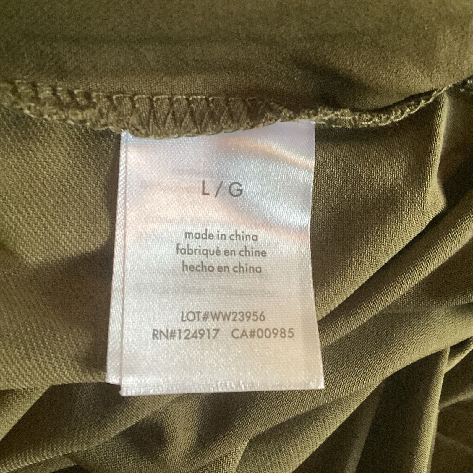 We Wore What Cutout Middrift Military Olive Green Asymmetric Midi Dress Size LG