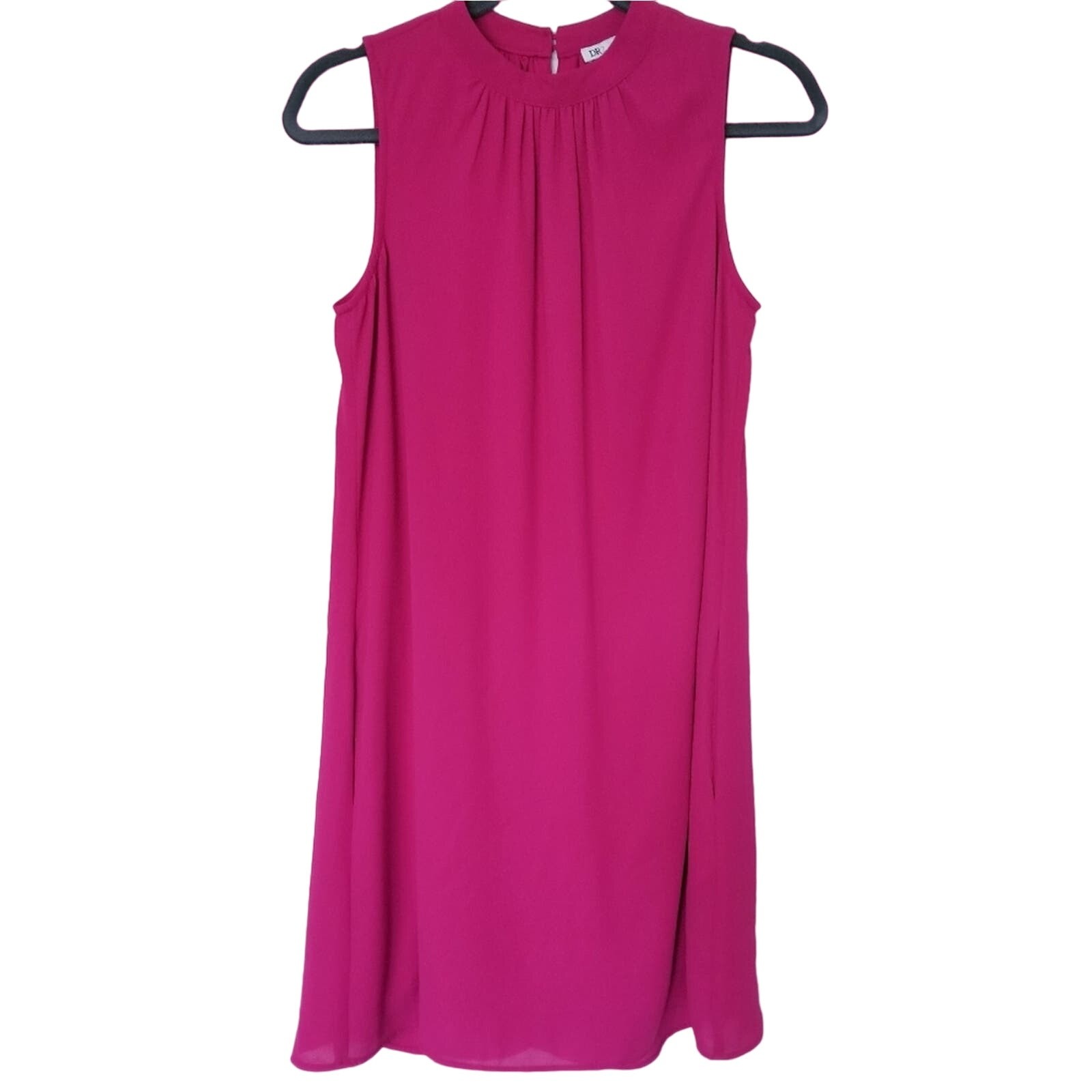 DR2 Daniel Rainn Mock Neck Sleeveless Barbiecore PINK, Size XS