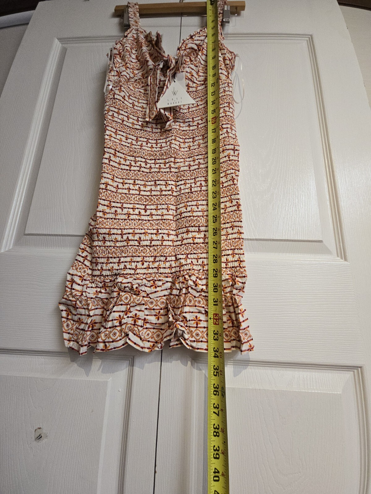 Lost + Wander Someplace Tropical Mini Dress Red Stripe Ethnic S