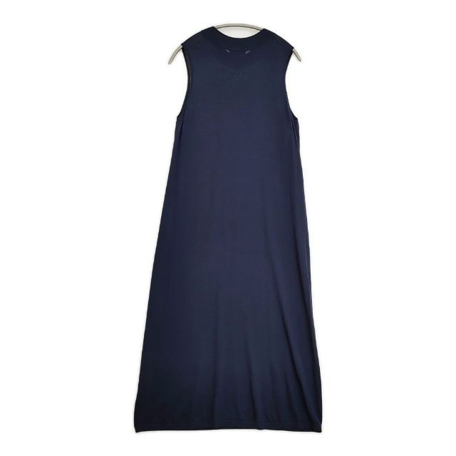 theory Rayon blend sleeveless knit dress HIGH NK DR NEW DRESS UP Navy 6-0621M∞