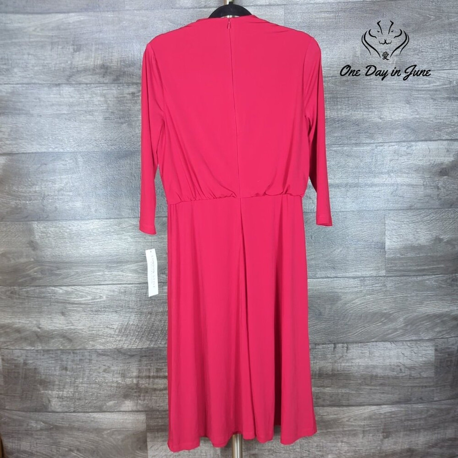 London Style Long Sleeve Midi Dress Size 10