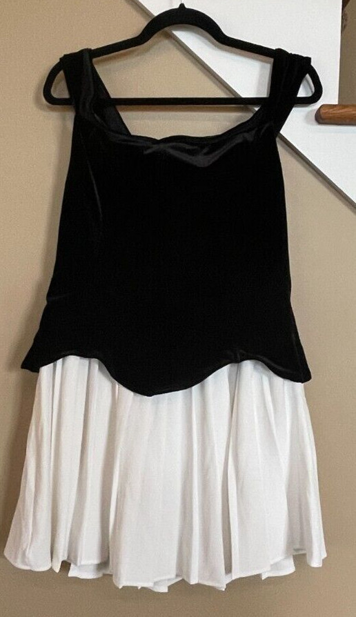 Extro&Vert “Savannah” off the Shoulder Pleated Mini Hem Dress sz XL NWT