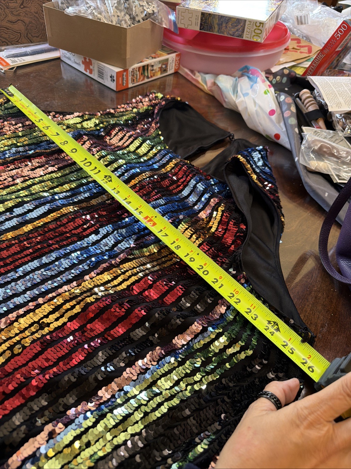 Torrid 3 3x xxxl PRIDE Multicolor Sequin mini Dress Beautiful black red gold