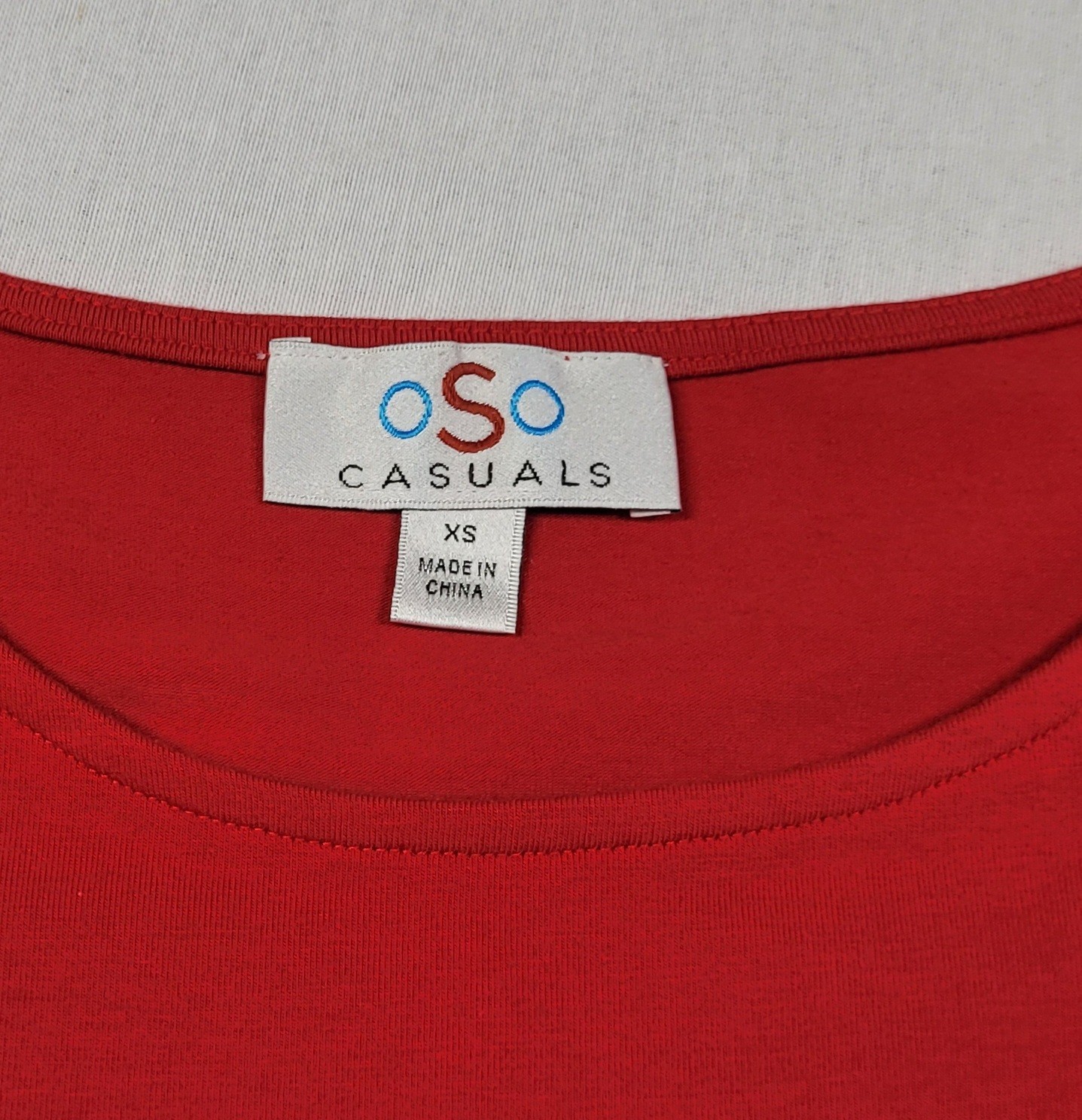OSO Casuals Fleuri A-line Swing Midi Red Dress Cap Sleeve Front Pockets Women XS